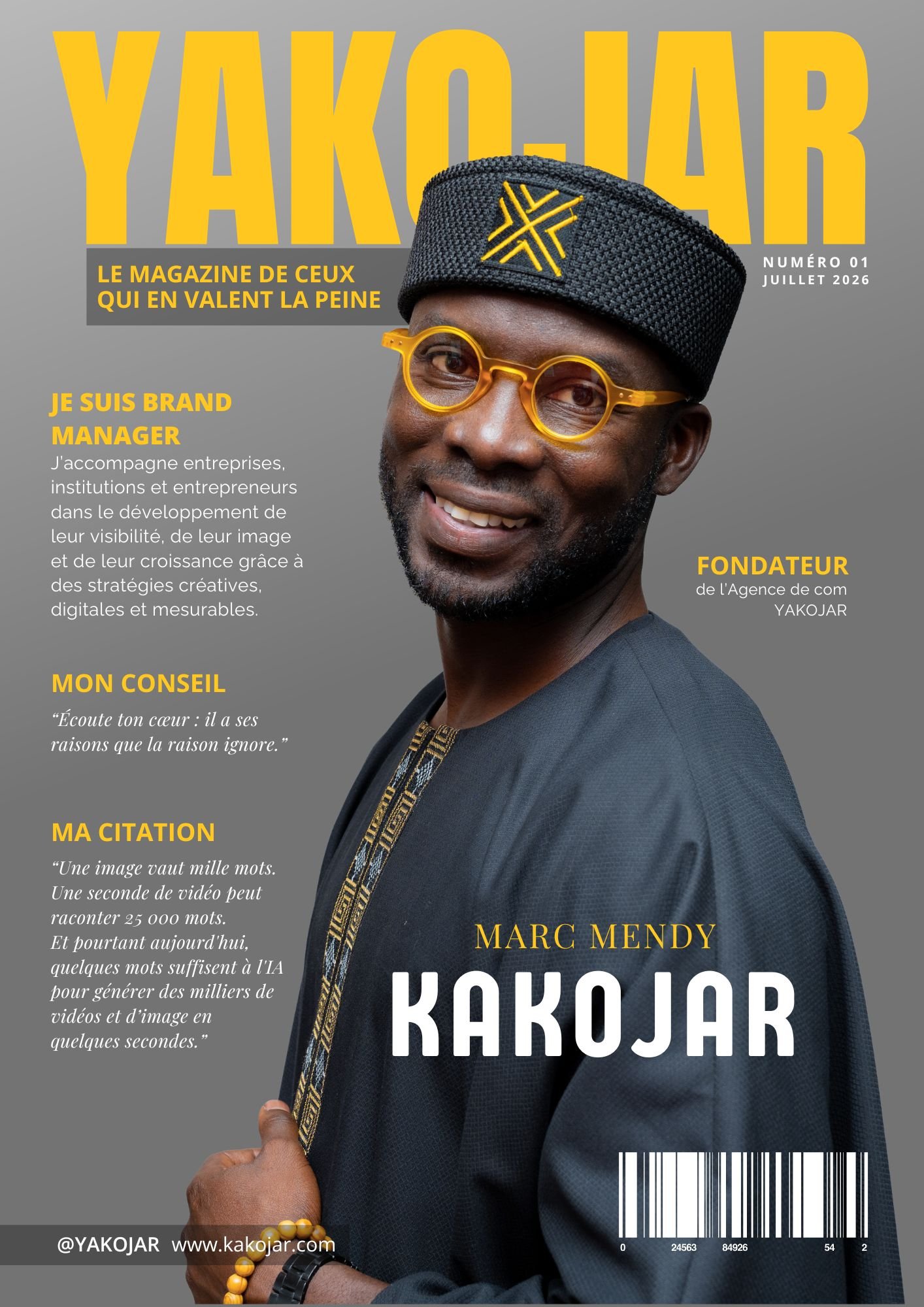 1er numéro MAgazine des entrepreneurs invité Marc MENDY